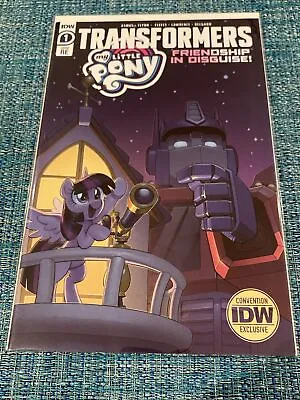 Transformers My Little Pony Friendship In Disguise #1 RE Con Exclusive SDCC (NM) • $29.95