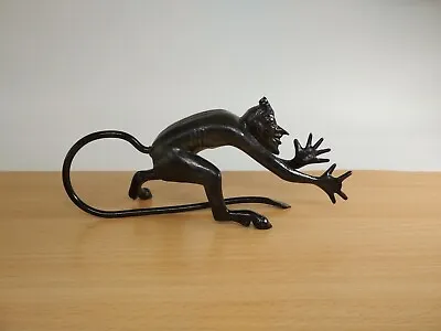 Soviet Russian Kasli Cast Iron Metal Mephistopheles Devil Figurine 6.50  *75 • $71