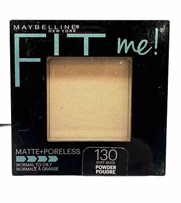 Maybelline Fit Me Matte + Poreless Pressed Powder Compact # 130 BUFF BEIGE • $7.87