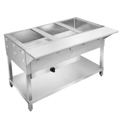 Klinger's All Stainless Steel 2 Well Gas NAT Or LP Steam Table Wet/Dry KTI WB2H • $1269