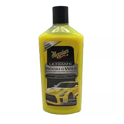 Meguiars Ultimate Wash & Wax Shampoo Removes Dirt Deep Glossy Waxed Shine 473ml • $19.95