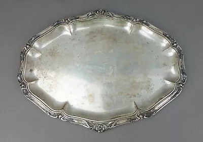 Bruckmann & Sohne German Antique 800 Silver Oval Serving Platter Tray 814 Grams  • $1310.91