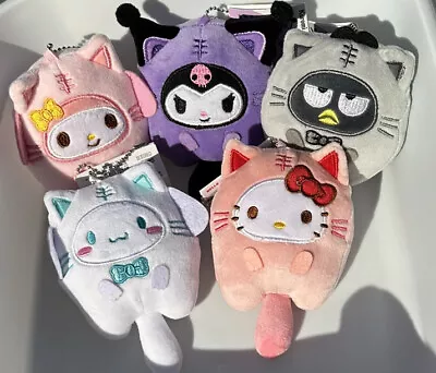 SANRIO Plush Hello Kitty Character Keychains Lot Of 5 • $29.95