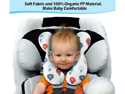 Infant Baby Toddler Car Seat KAKIBLIN  Travel HEAD & NECK Support Cushion Pillow • £7.99