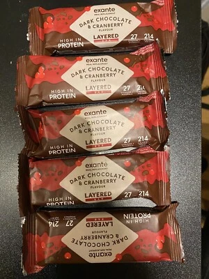 £18.99 • Buy 10 Exante Meal Replacement Bars Dark Chocolate And Cranberry