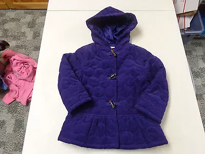 Gymboree Stylish Corgi Purple Corduroy Toggle Hooded Jacket  Sz Small  3   4    • $11.25