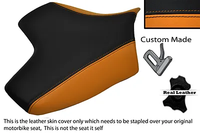 Orange & Black Custom Fits Kawasaki Z750 07-12 & Z1000 07-09 Front Seat Cover • £148.74