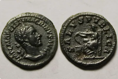 Rare Genuine Ancient Roman Coin Billon Denarius Macrinus Hygiea Salus Health • $316