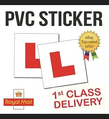 2 X FULLY Magnetic Exterior Car New Learner L Plates - Secure & Safe • £1.49