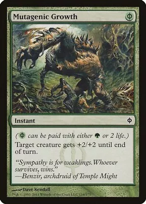 Mutagenic Growth NM/SP New Phyrexia MTG Magic The Gathering Green English Card • $2.02
