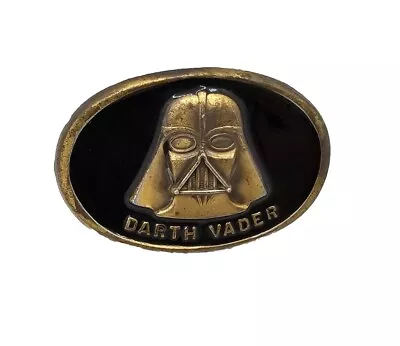 Vintage STAR WARS Darth Vader 1979 SOLID BRASS Belt Buckle Made In USA Free Ship • $21.99