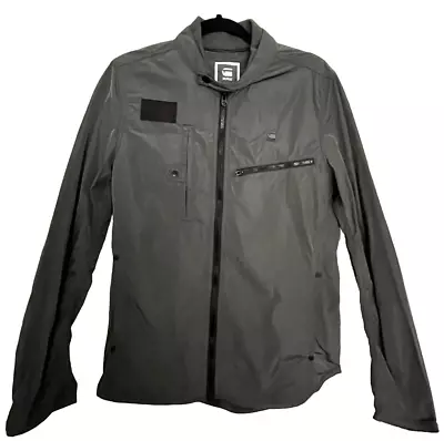 Raw G-STAR Hamzer Nylon Overshirt Men Small Women Medium Unisex Moto Jacket • $26.99