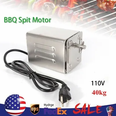 Heavy Duty Stainless Steel Electric BBQ Spit Rotisserie Hog Roaster Motor 40kg • $56.05