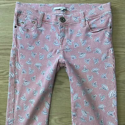 Ladies River Island Pink Funky Print Jeggings Skinny Jeans Size 8 R (288B) • £17.99