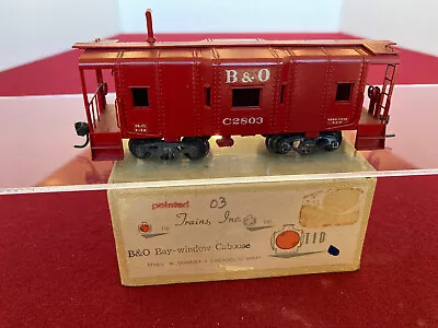 HO Brass Trains Inc Bay Window Caboose B&O #C2803 - NEW Factory Painted • $71.90