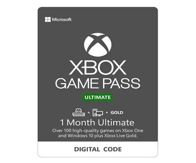 Xbox Game Pass Ultimate + Xbox Live Gold- 1 Month - Digital Code - US Accounts • $10.80