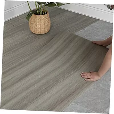 Vinyl Flooring Roll 15.7 X 393.7 /43 15.7 Wx 393.7 L (43 Sq.Ft) Smoke Gray • $70.87