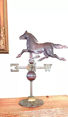 Dexter Style Copper Horse Weathervane On Brass Base • $74.99