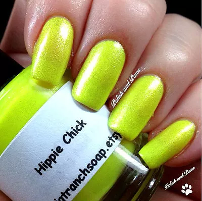 Neon Yellow Nail Polish - Fluorescent - UV Reactive/Blacklight - FREE SHIPPING • $14.50