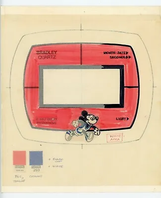 Mickey Mouse Watch Bradley Original Concept Character Artwork Jogger LCD • $69.99