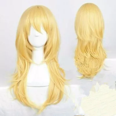 For Cosplay Your Lie In April Miyazono Kaori Beautiful Long Blonde Wig Hair • $19.64