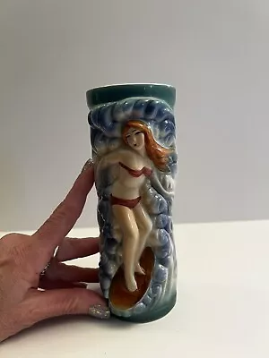 Vintage Orchids Of Hawaii Tiki Bar Surfer Girl Ceramic Mug R80A Japan Excellent! • $29.99