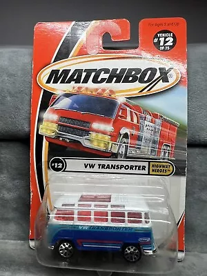 VW BUS Transporter⚡HIGHWAY Heroes SERIES #12 Of 75🔥MATCHBOX 2001 #92215 NIP • $4.60