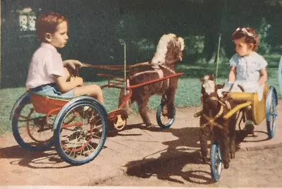 Vintage 1947 Kids Toy-Horse Cart Clipping Argentina Advertising Poster Print  • £24.03