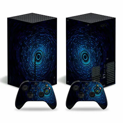 Xbox Series X Console Skin Sticker Decal Blue + 2 Controller Skins • $16.95