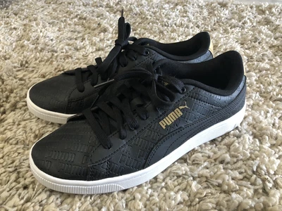 $29 • Buy PUMA  Women’s Vikky V2 Sig 'Black White Gold' Size US7