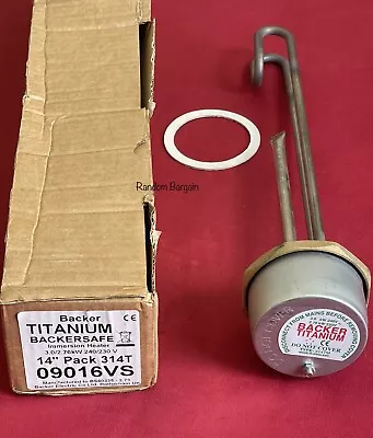 Backer 14  Titanium Immersion Heater Thermostat - 09016VS • £17.95