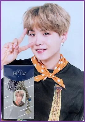 BTS SUGA 5th MUSTER Magic Shop Metal Photo Keyring Key Chain ( Repro ) NEW • $17.99