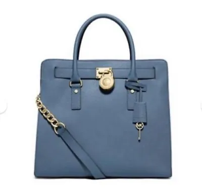 Michael Kors Hamilton Large Ns Tote In Cornflower  Nwt • $169