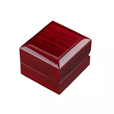 Durable Wooden Ring Box Display Jewelry Earring Gift Holder With Led Light • $7.89