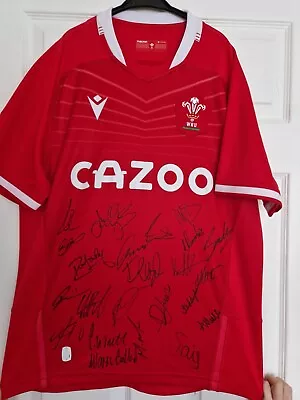 Wales Signed Rugby Shirt Six Nations *PHOTO PROOF + COA* • £224.99