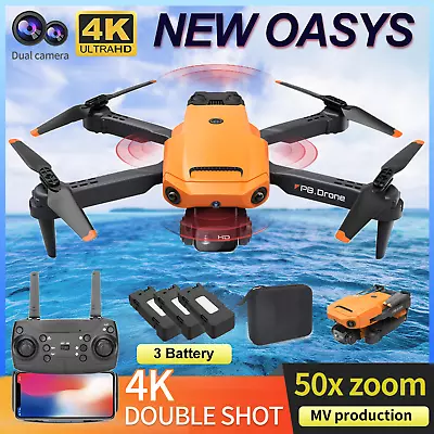 $55.99 • Buy 4K GPS Drone With HD Camera Drones WiFi FPV Foldable RC Quadcopter W/3Batteries
