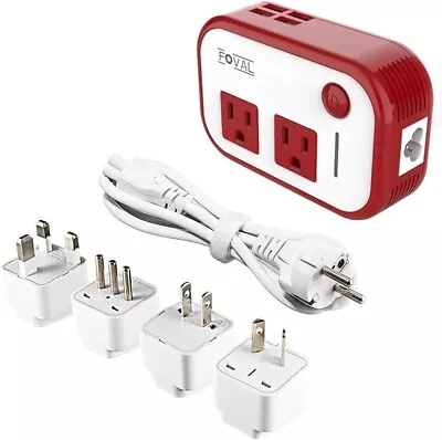 Foval Power Step Down 220V To 110V Voltage Converter With 4-Port USB Power In UK • $32.99