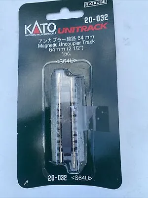 N Scale Kato Unitrack 20-032 Magnetic Uncoupler 2-1/2  64mm Straight Track • $16.99