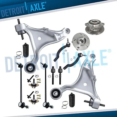 Front Lower Control Arm Ball Joint Wheel Hub Bearing Kit For 2001-2006 Volvo S80 • $258.58