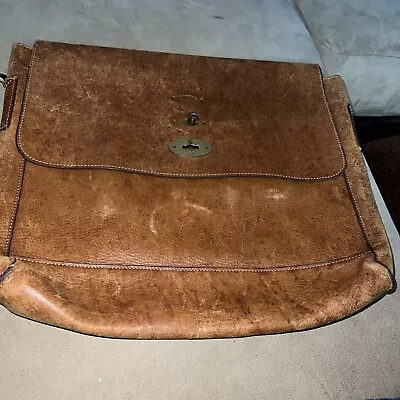 MULBERRY  Leather  Messenger Bag. Made In England. Read Please Missing Parts • $105