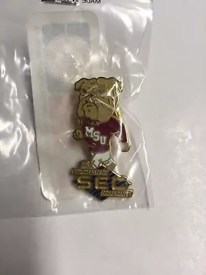 1990’s Vintage Mississippi State SEC Conference Team Mascot Pin • $9.99