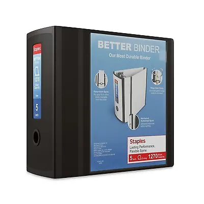 Staples 5  3-Ring Better Binder Black (44104) 55821/44104 • $15.51