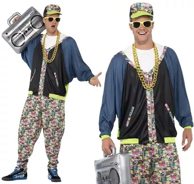 80s 1980s Hip Hop Fancy Dress Costume 90s 1990s Break Dancer Outfit By Smiffys • £33.99