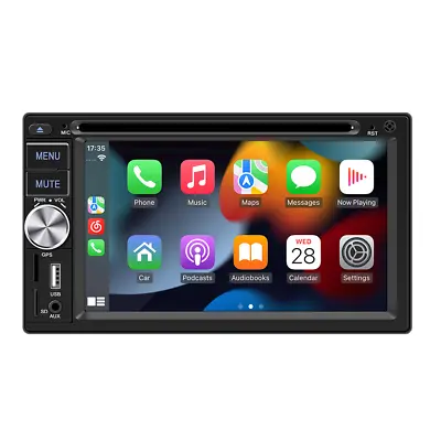 Radio Car Stereo 2Din Bluetooth MP5 Player DVD RDS For Apple Carplay Mirror Link • $131.30