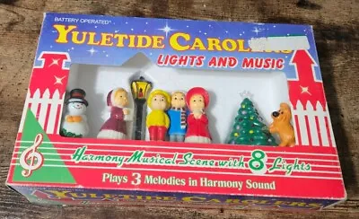 Vintage Christmas Yuletide Carolers Battery Music & Lights Display Tested Works  • $17.99