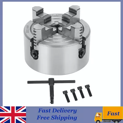 4 Jaw 100mm Independent Lathe-Chuck Strong Clamping Force Workholding Tool • £36.12