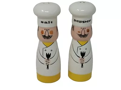 Vintage Chef Salt And Pepper Shaker Set Shakers 7  • $6.56