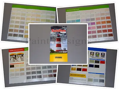 Sandtex Masonry Trade Colour Chart Paint Guide - Tintable Ready Mixed & Trim • £2.99