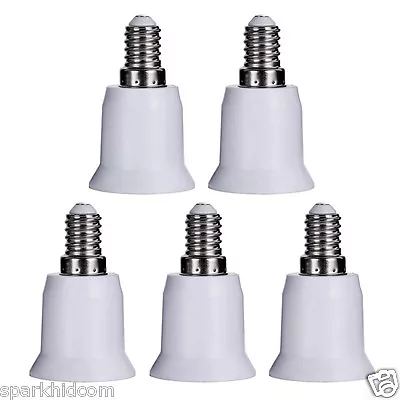 3/5/10/15Pcs E14 To E27 Base LED Light Lamp Bulb Adapter Converter Screw Sockets • $6.99