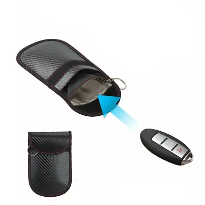 1x Car Key Fob RFID Signal Blocker Anti-theft Faraday Signal Blocking Pouch Bags • $11.54